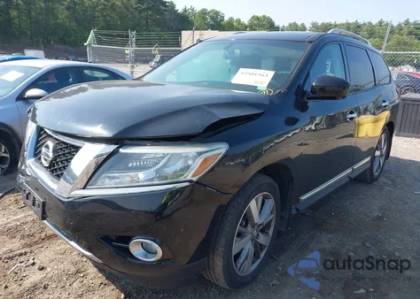 2014 Nissan Pathfinder Platinum z USA, uszkodzony, nr VIN 5N1AR2MM6EC608190